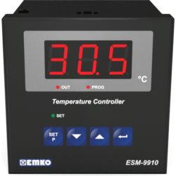 EMKO ESM-9910 Régulateur à 2 points pour capteurs de température avec fonction de chauffage et de refroidissement et système de modules d'extension