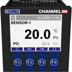 EMKO CHANNEL8-N 2-Punkt Mehrkanal Temperaturregler für Pt100 Widerstandsthermometer