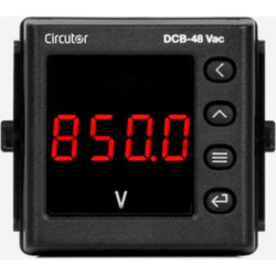 CIRCUTOR DCB-48 digital panel meter as voltmeter, ammeter or process indicator.
