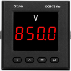 CIRCUTOR DCB-72 digital panel meter as voltmeter, ammeter or process display