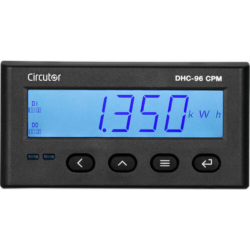 CIRCUTOR DHC-96 CPM digital DC multimeter panel meter for monitoring solar panels or electric vehicle charging.