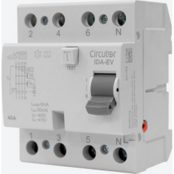 CIRCUTOR IDA-EV residual current circuit-breaker for electric vehicle charging stations