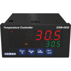 EMKO ESM-4920 Régulateur de température PID avec fonction de chauffage et de refroidissement et 3 sorties.