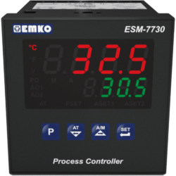 EMKO ESM-7730 PID process controller with universal input and 3 outputs
