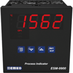 EMKO ESM-9900 process display with universal input and 2 slots for output expansion cards