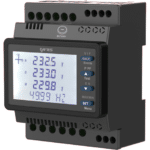 Electronic measuring instruments for top-hat rail