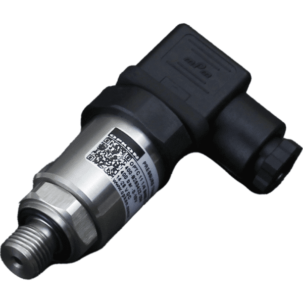 Pressure sensor with thread and connection head