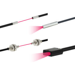 OPTEX FA NF-DR01 Lichtleitersensor Lichtleitermesskopf, M6, diffus-reflektiv, R4, 2m