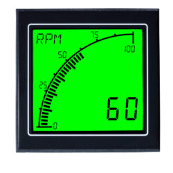 TRUMETER APM-RATE digital built-in instrument for measuring speed, rotational speed and flow rate
