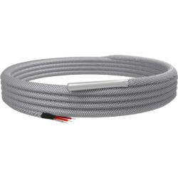 EMKO RTSM (1000) Pt1000 temperature sensor with thermowell and cable sheath made of fibreglass braid