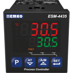 EMKO ESM-4435 PID process controller with 3 outputs and soft start function
