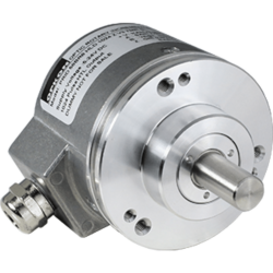 OPKON PRI 58A incremental encoder with solid shaft for up to 3600 rpm.