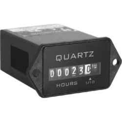 TRUMETER 722 electromechanical hour meter with display up to 99999.9 hours and voltage range 90 to 264 V AC