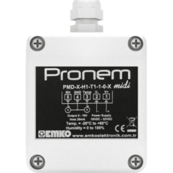 EMKO Pronem midi PMD-D transmitter for temperature and humidity with Modbus RS485 interface or analogue output
